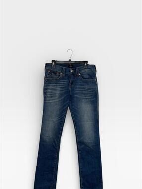 True Religion m Ricky Relaxed Straight Jeans Blue Denim Size 30 Women’s Mexico